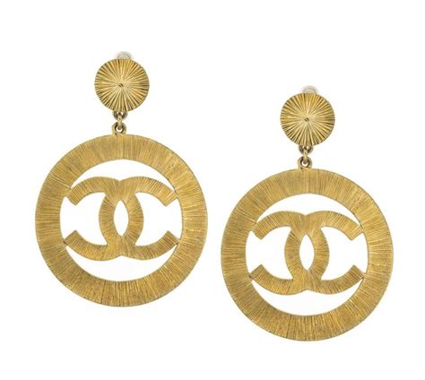 chanel replica earrings|large chanel inspired earrings.